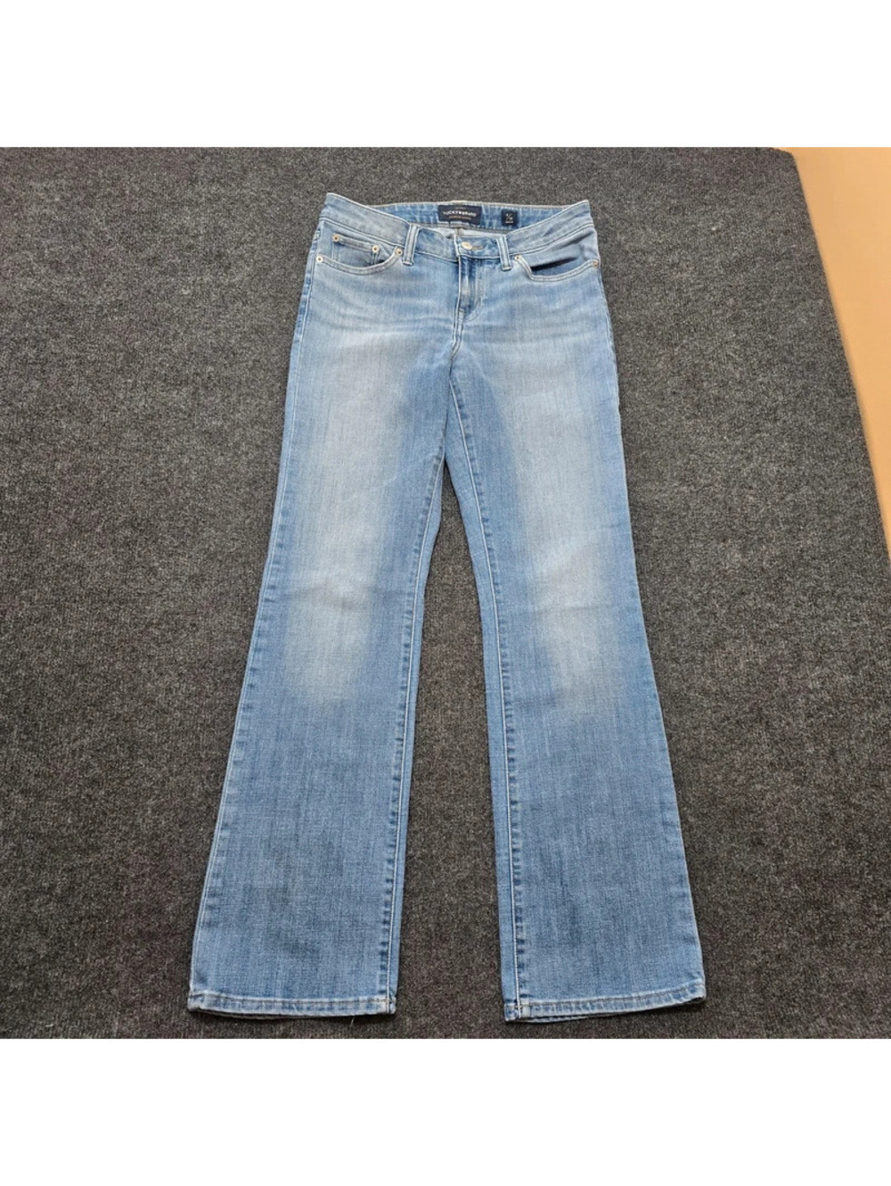 Lucky Brand Lolita Bootcut Jeans 8/29 Regular Blue Denim Low Mid Rise Y2K Boho